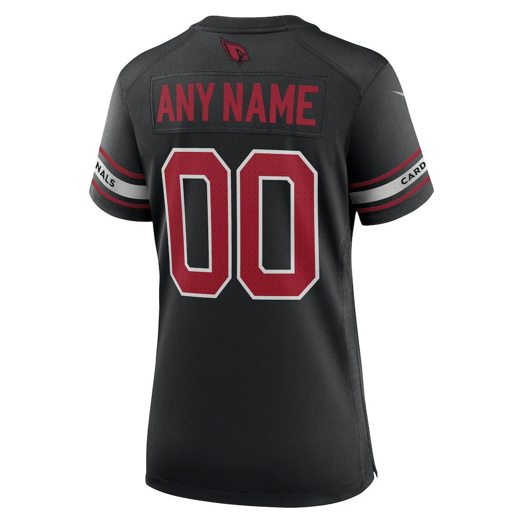 Arizona Cardinals Women's Alternate Custom Game Jersey - Black - Nike