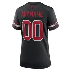 Arizona Cardinals Women's Alternate Custom Game Jersey - Black - Nike