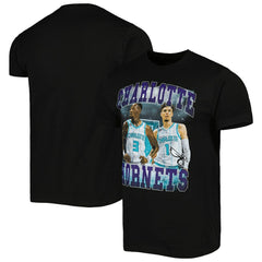 LaMelo Ball & Terry Rozier Charlotte Hornets Stadium Essentials Unisex Player Duo T-Shirt Black