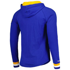 St. Louis Blues Mitchell & Ness Legendary Slub Hoodie Long Sleeve T-Shirt - Blue | NHL Clearance