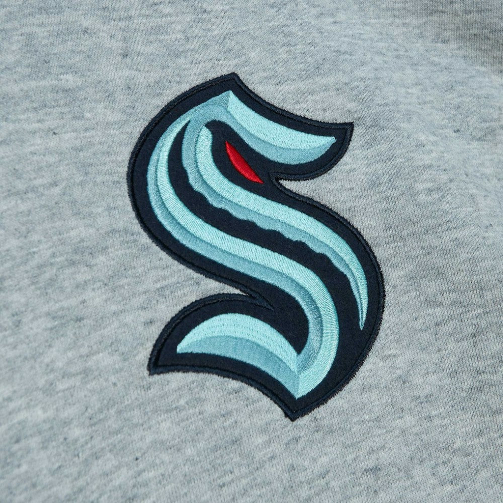 Seattle Kraken Mitchell & Ness Classic French Terry Pullover Hoodie - Heather Gray | NHL online