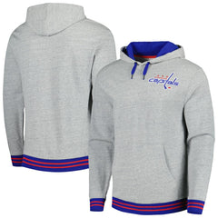 Washington Capitals Mitchell & Ness Classic French Terry Pullover Hoodie - Heather Gray | NHL discount
