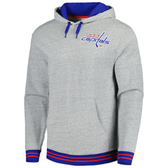 Washington Capitals Mitchell & Ness Classic French Terry Pullover Hoodie - Heather Gray | NHL discount