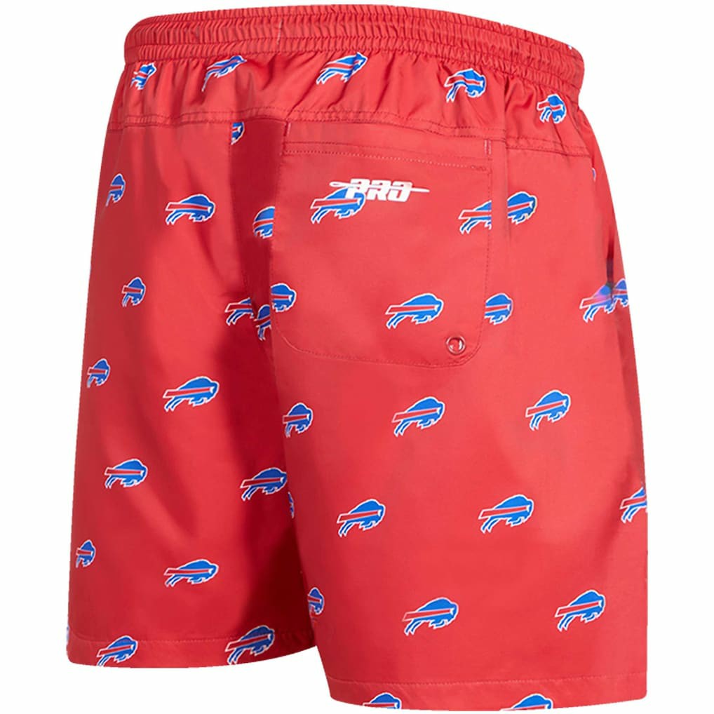 Buffalo Bills Pro Standard Allover Print Mini Logo Shorts - Red - NFL