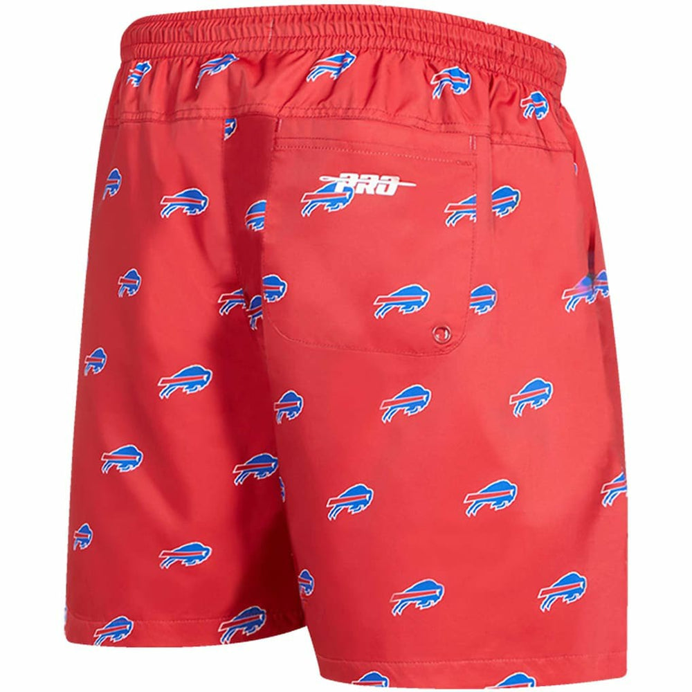 Buffalo Bills Pro Standard Allover Print Mini Logo Shorts - Red - NFL