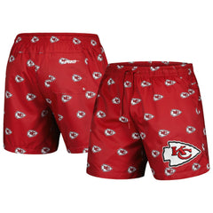 Kansas City Chiefs Pro Standard Allover Print Mini Logo Shorts - Red - NFL