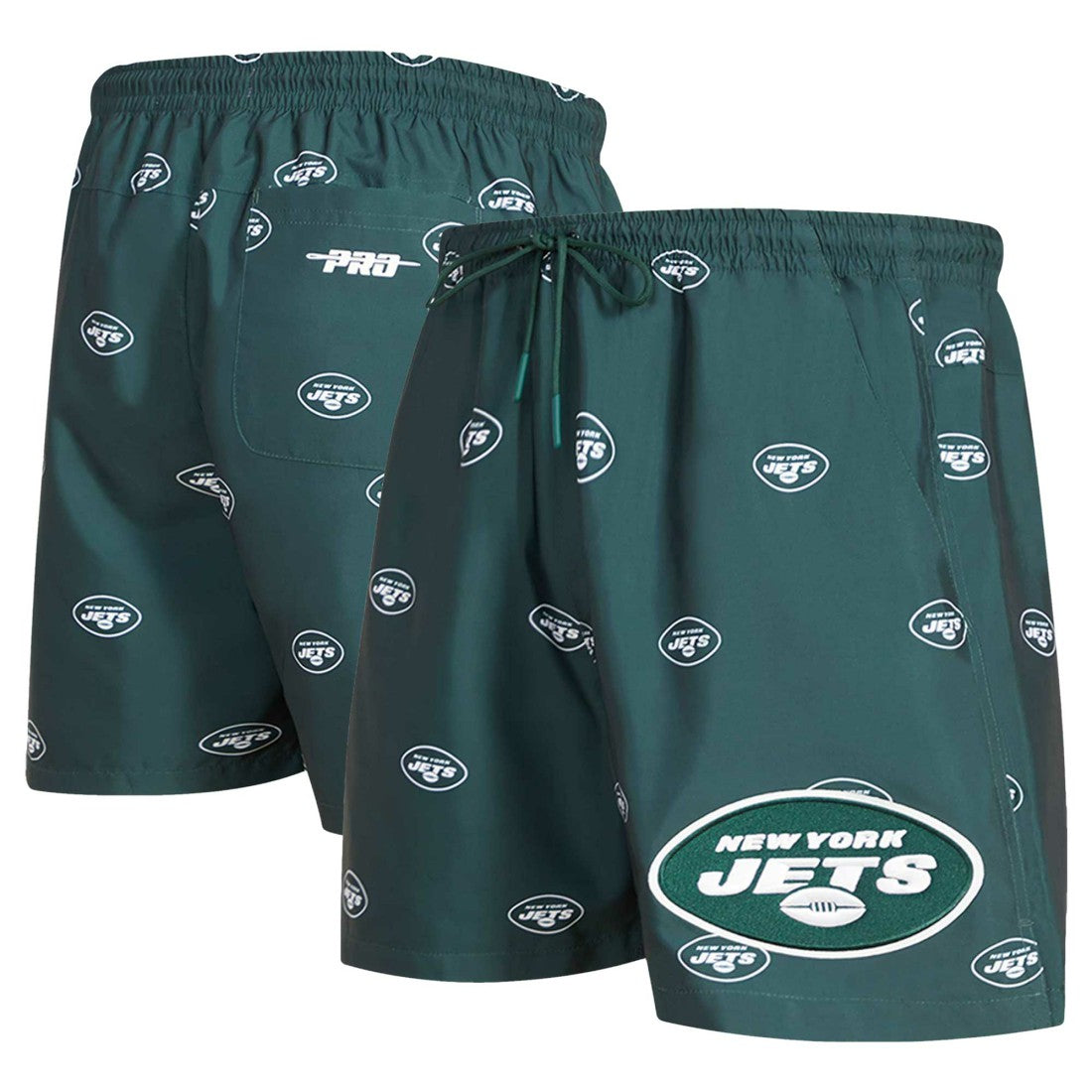 New York Jets Pro Standard Allover Print Mini Logo Shorts - Green - NFL