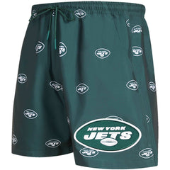 New York Jets Pro Standard Allover Print Mini Logo Shorts - Green - NFL