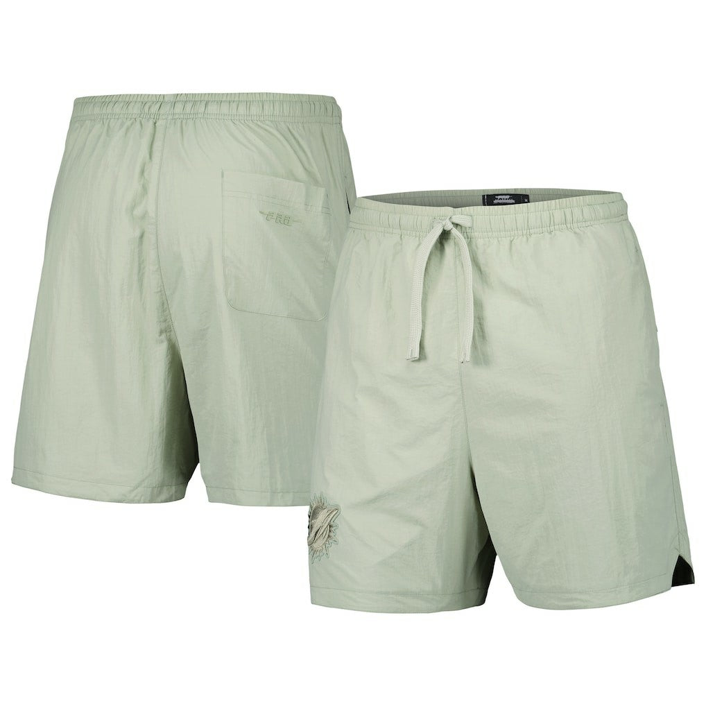 Miami Dolphins Pro Standard Neutrals 2.0 Woven Shorts - Light Green - NFL