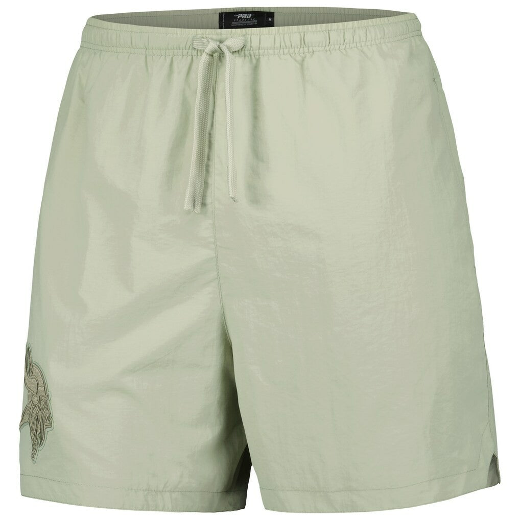 Minnesota Vikings Pro Standard Neutrals 2.0 Woven Shorts - Light Green - NFL