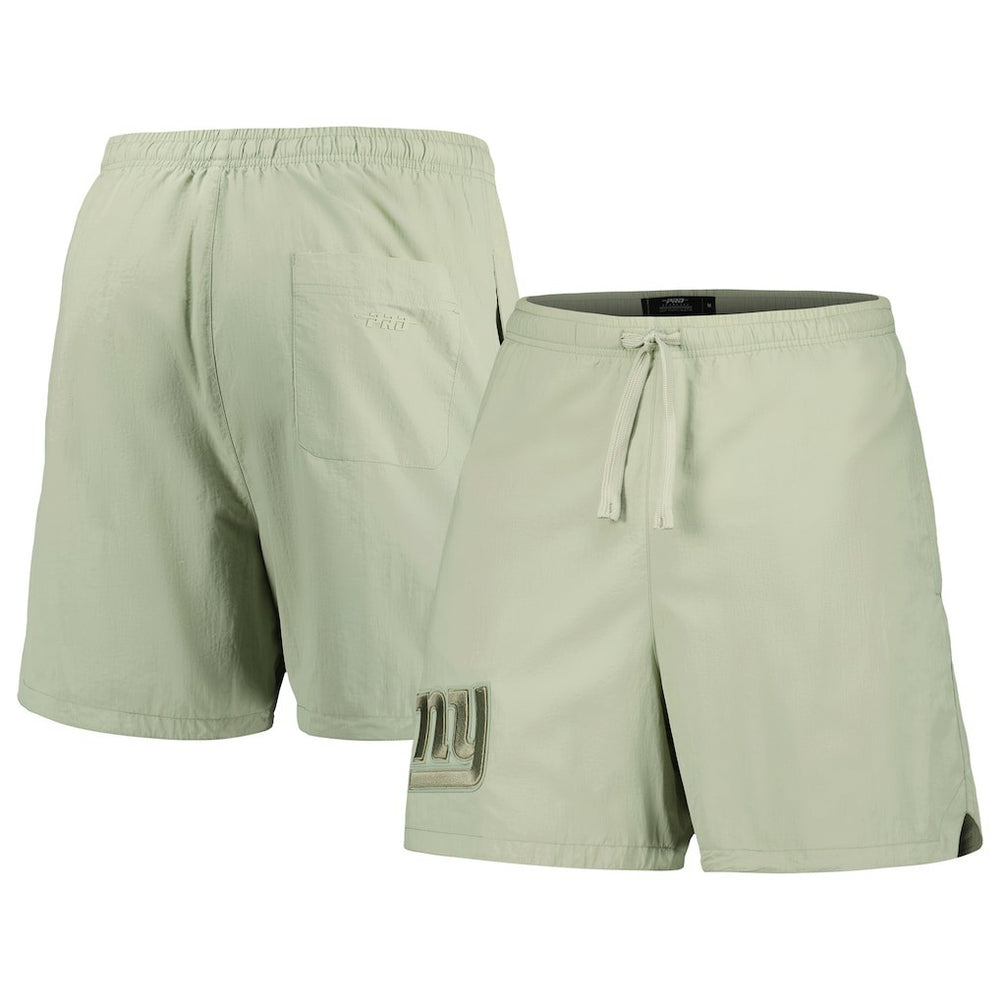 New York Giants Pro Standard Neutrals 2.0 Woven Shorts - Light Green - NFL