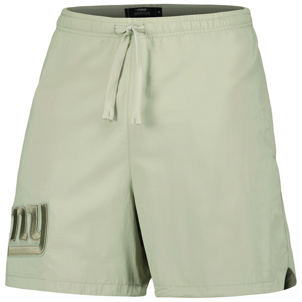 New York Giants Pro Standard Neutrals 2.0 Woven Shorts - Light Green - NFL