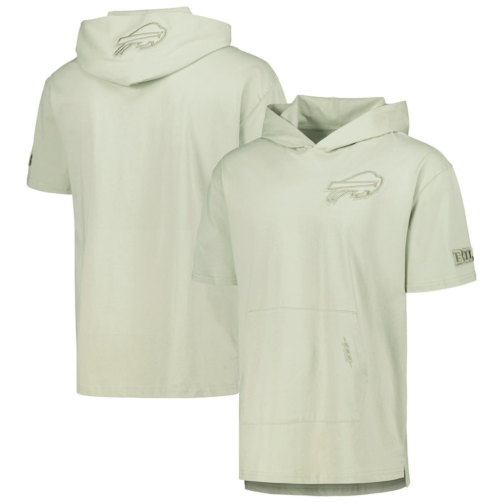 Buffalo Bills Pro Standard Neutrals Short Sleeve Pullover Hoodie - Light Green - NFL