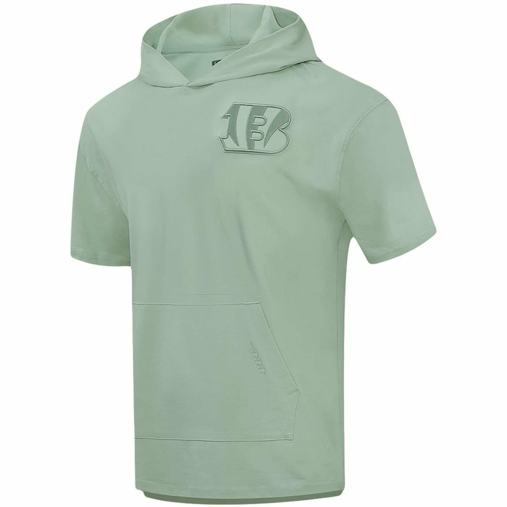 Cincinnati Bengals Pro Standard Neutrals Short Sleeve Pullover Hoodie - Light Green - NFL