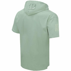 Cincinnati Bengals Pro Standard Neutrals Short Sleeve Pullover Hoodie - Light Green - NFL