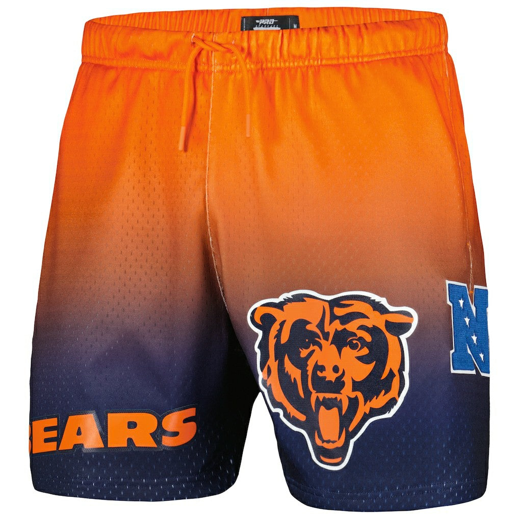 Chicago Bears Pro Standard Ombre Mesh Shorts - Navy/Orange - NFL
