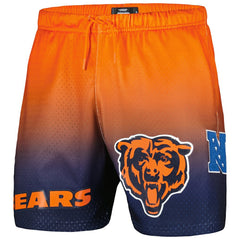 Chicago Bears Pro Standard Ombre Mesh Shorts - Navy/Orange - NFL