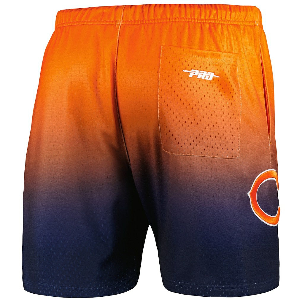 Chicago Bears Pro Standard Ombre Mesh Shorts - Navy/Orange - NFL