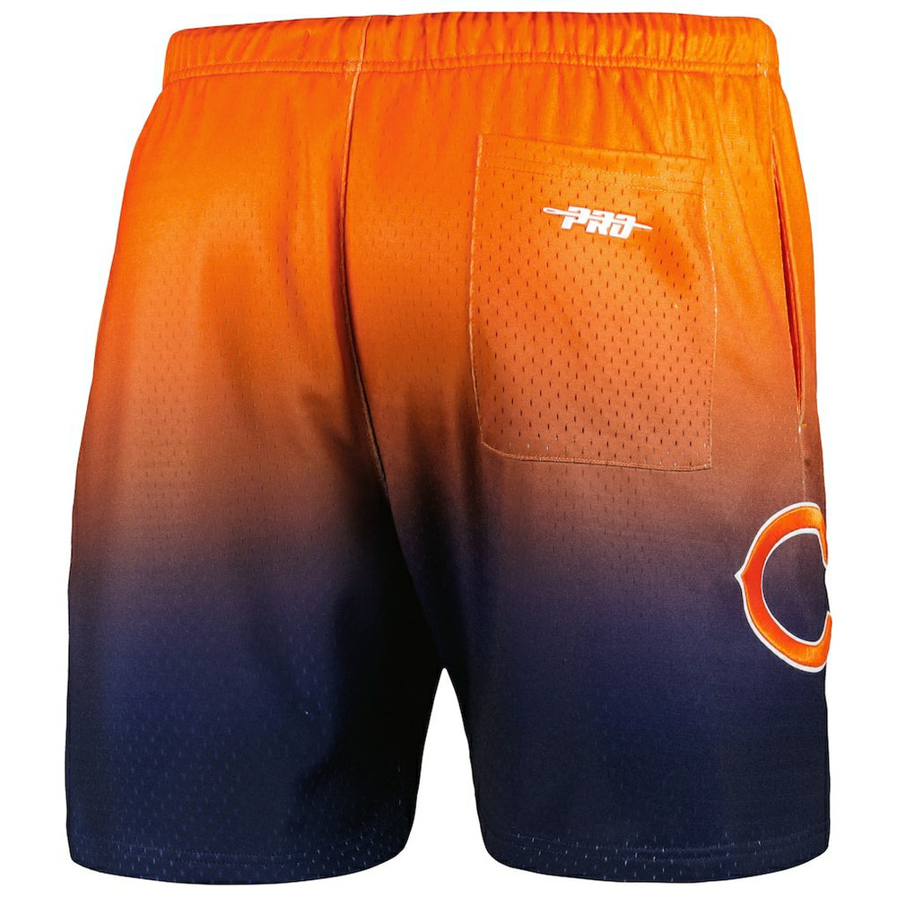 Chicago Bears Pro Standard Ombre Mesh Shorts - Navy/Orange - NFL