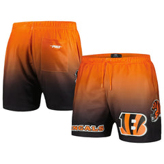 Cincinnati Bengals Pro Standard Ombre Mesh Shorts - Black/Orange - NFL