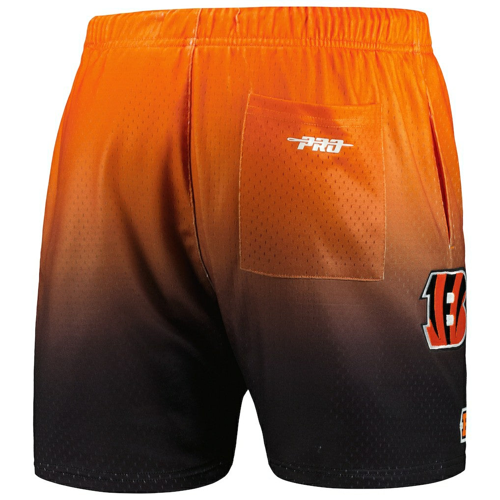 Cincinnati Bengals Pro Standard Ombre Mesh Shorts - Black/Orange - NFL