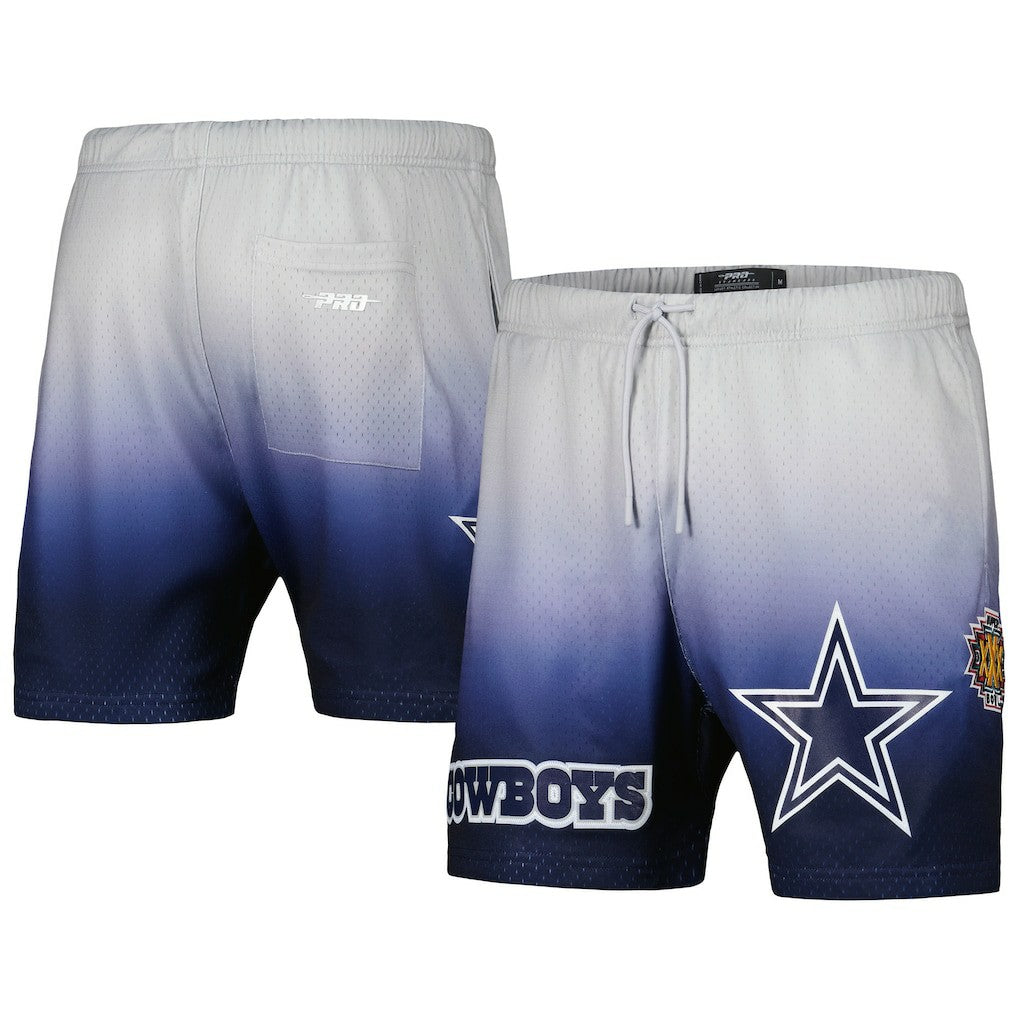 Dallas Cowboys Pro Standard Ombre Mesh Shorts - Navy/Silver - NFL