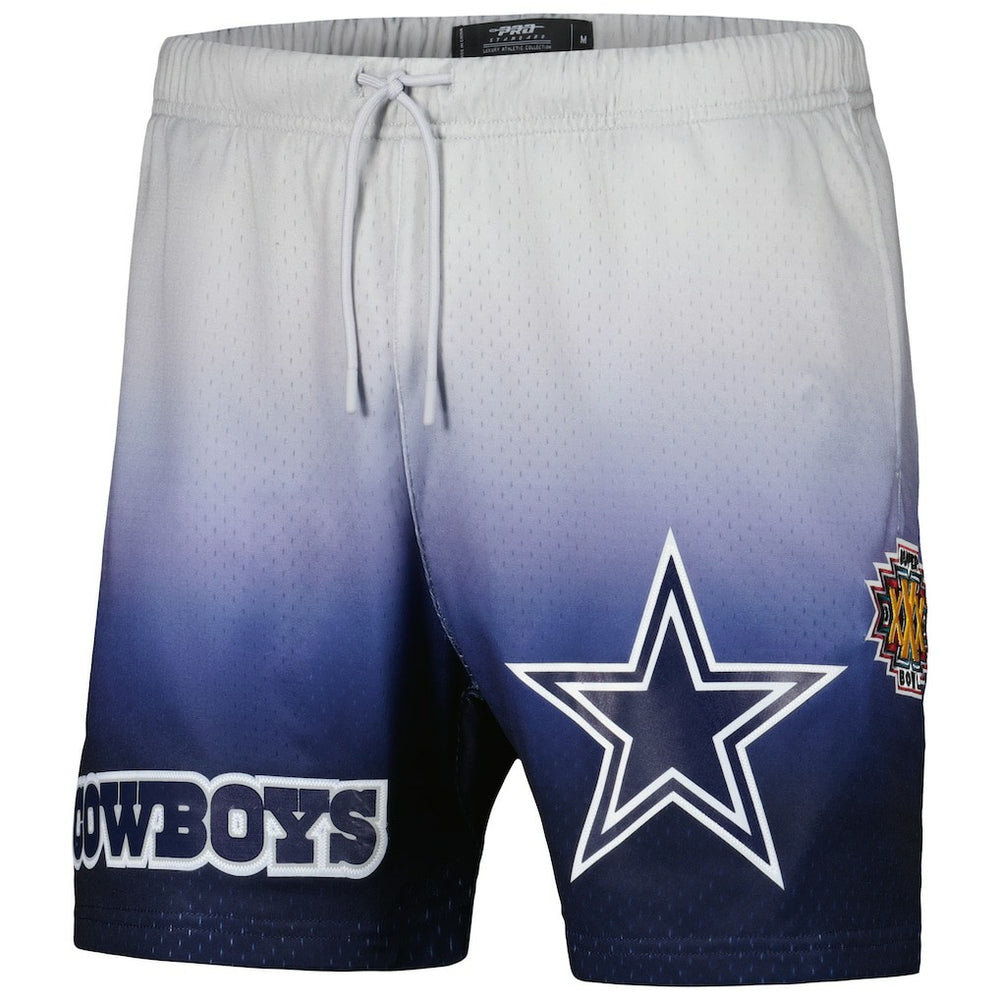 Dallas Cowboys Pro Standard Ombre Mesh Shorts - Navy/Silver - NFL