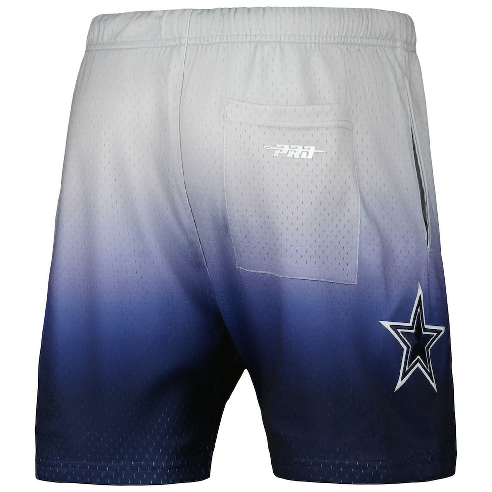 Dallas Cowboys Pro Standard Ombre Mesh Shorts - Navy/Silver - NFL