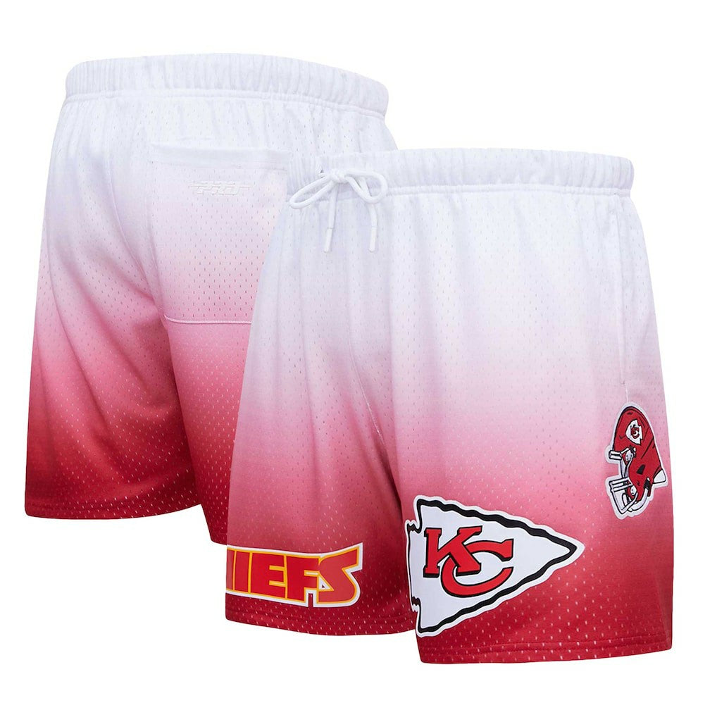 Kansas City Chiefs Pro Standard Ombre Mesh Shorts - Red/White - NFL