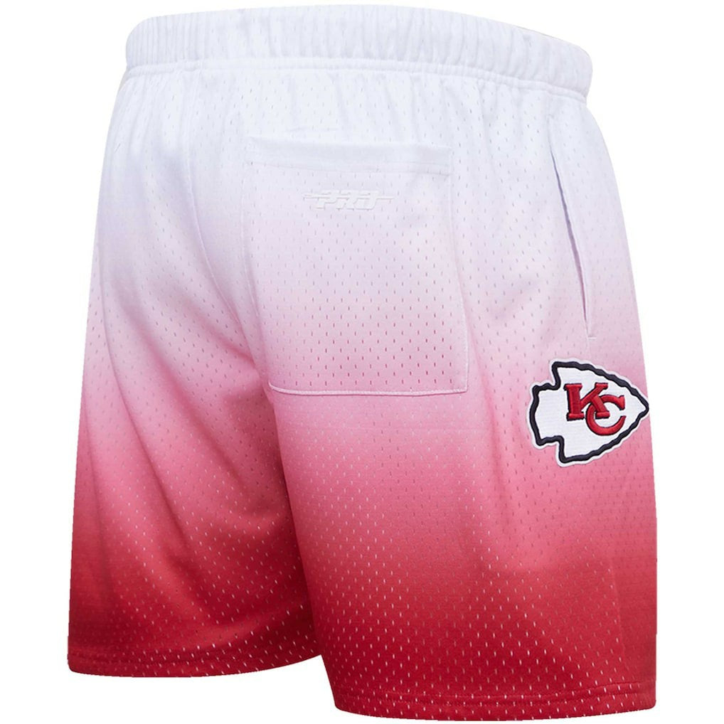 Kansas City Chiefs Pro Standard Ombre Mesh Shorts - Red/White - NFL