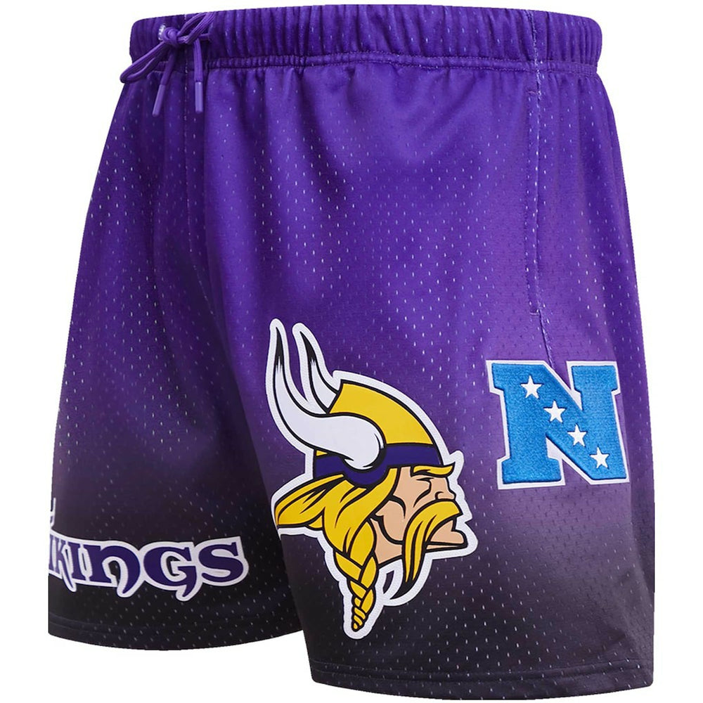 Minnesota Vikings Pro Standard Ombre Mesh Shorts - Black/Purple - NFL