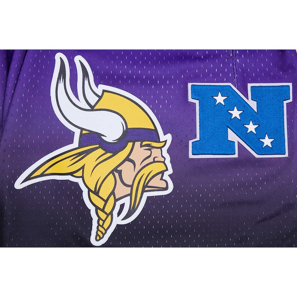 Minnesota Vikings Pro Standard Ombre Mesh Shorts - Black/Purple - NFL