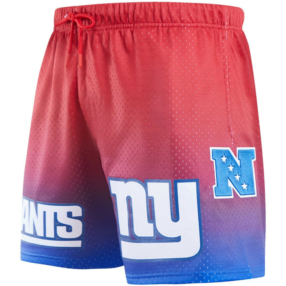 New York Giants Pro Standard Ombre Mesh Shorts - Royal/Red - NFL