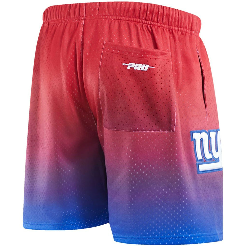 New York Giants Pro Standard Ombre Mesh Shorts - Royal/Red - NFL