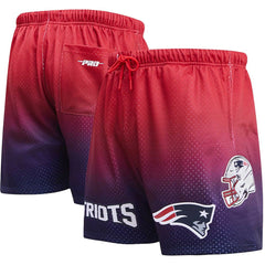 New England Patriots Pro Standard Ombre Mesh Shorts - Navy/Red - NFL