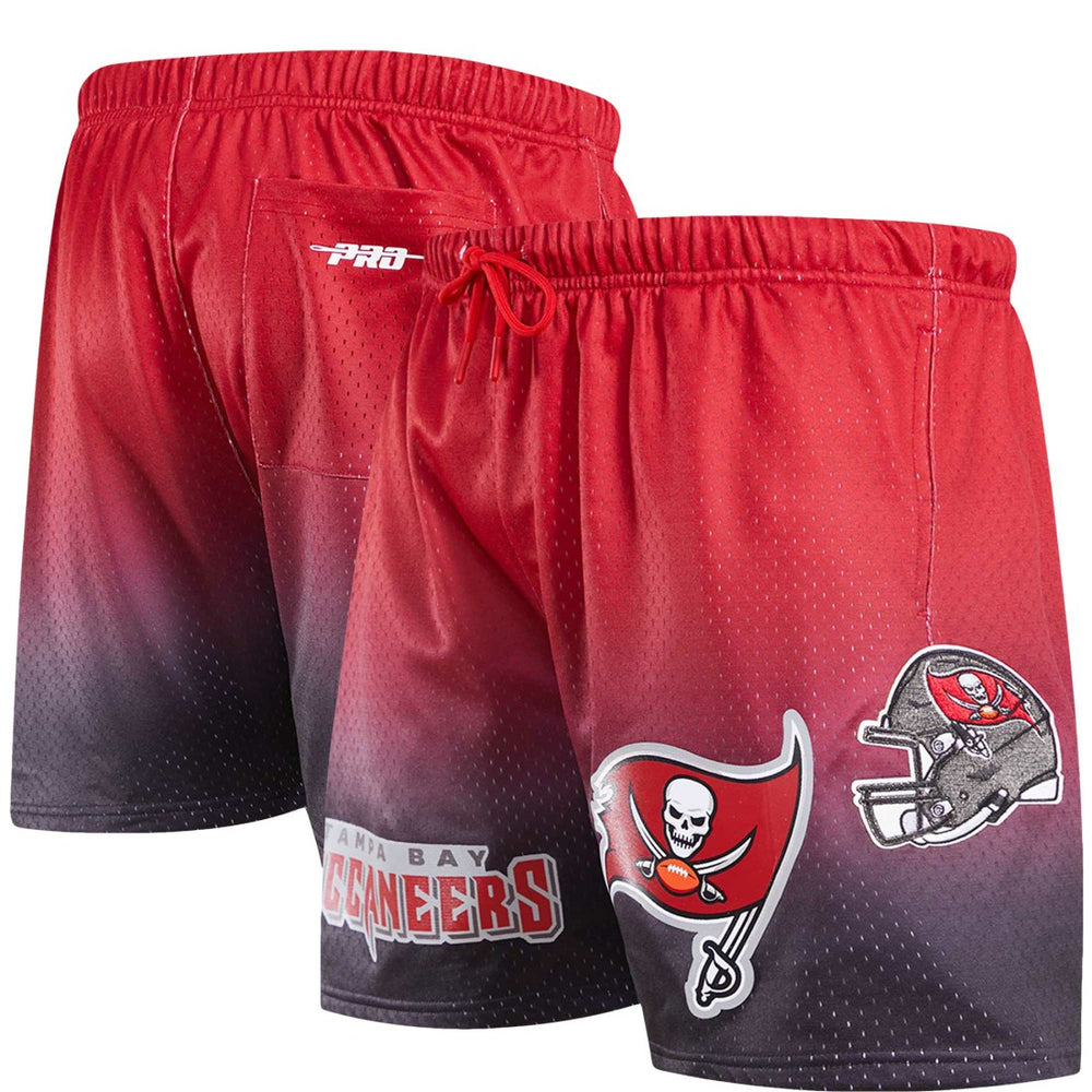 Tampa Bay Buccaneers Pro Standard Ombre Mesh Shorts - Black/Red - NFL