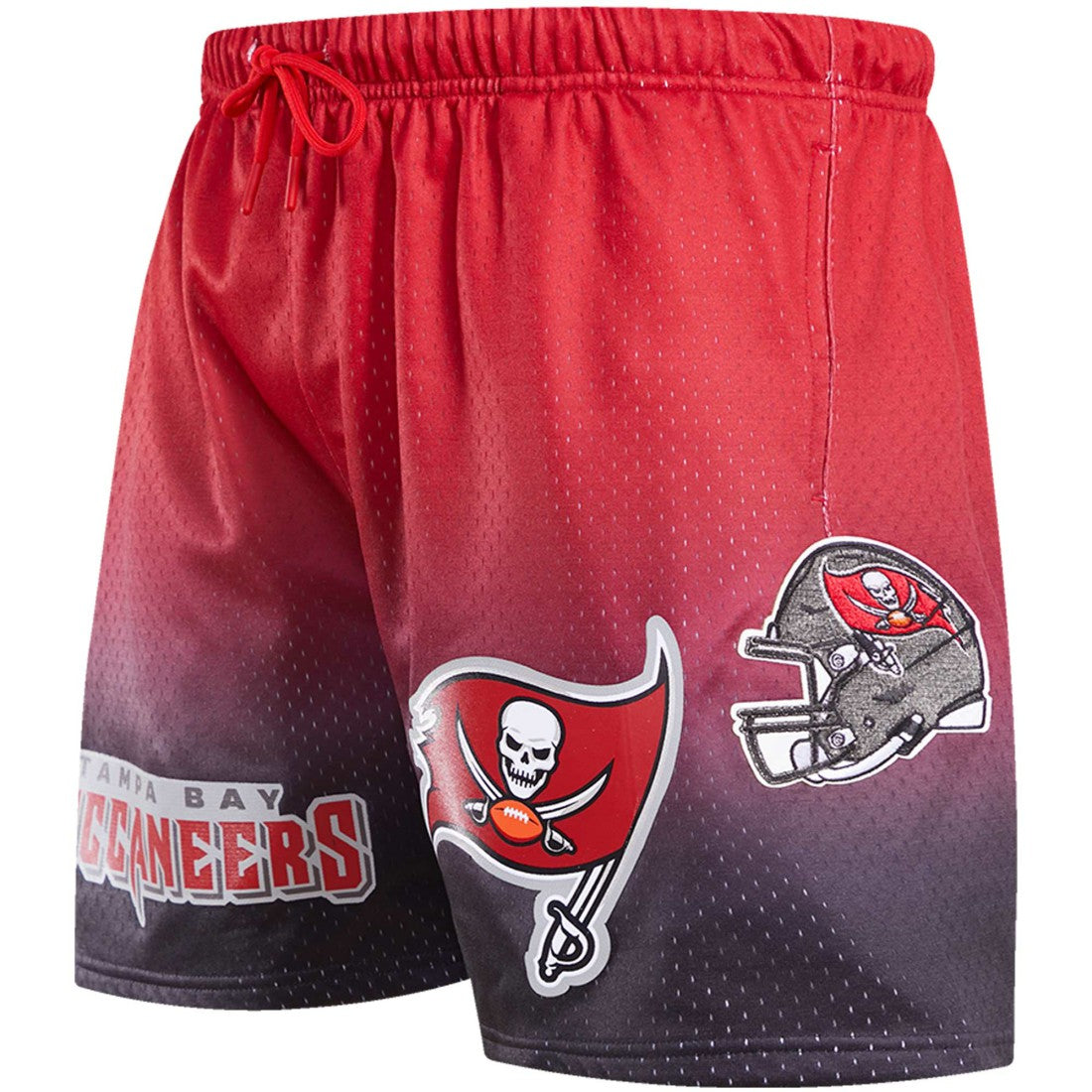 Tampa Bay Buccaneers Pro Standard Ombre Mesh Shorts - Black/Red - NFL