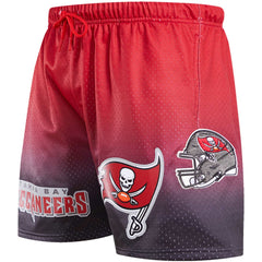 Tampa Bay Buccaneers Pro Standard Ombre Mesh Shorts - Black/Red - NFL