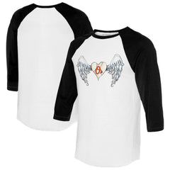 Baltimore Orioles Tiny Turnip Women's Angel Wings 3/4-Sleeve Raglan T-Shirt Near Me