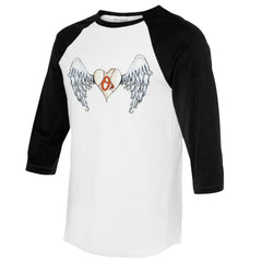 Baltimore Orioles Tiny Turnip Women's Angel Wings 3/4-Sleeve Raglan T-Shirt Near Me