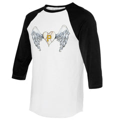 Pittsburgh Pirates Tiny Turnip Women's Angel Wings 3/4-Sleeve Raglan T-Shirt Outlet
