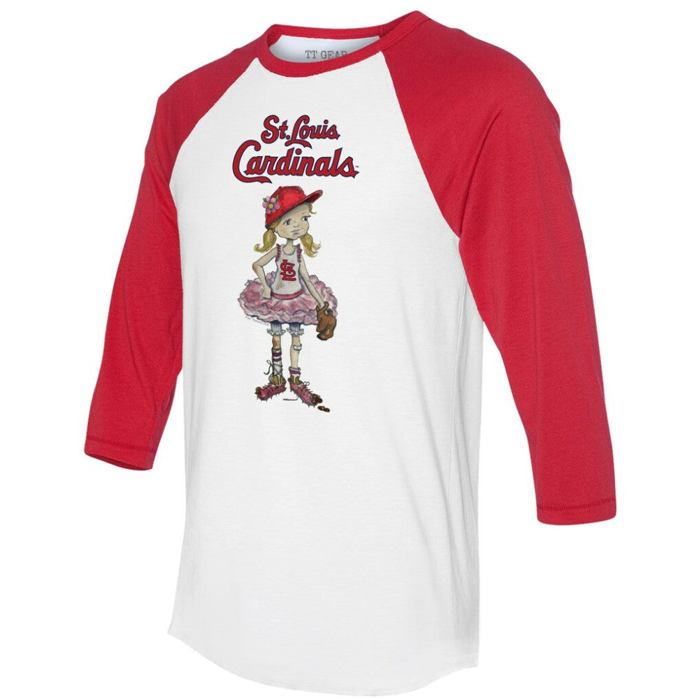 St. Louis Cardinals Tiny Turnip Women's Babes 3/4-Sleeve Raglan T-Shirt for sale