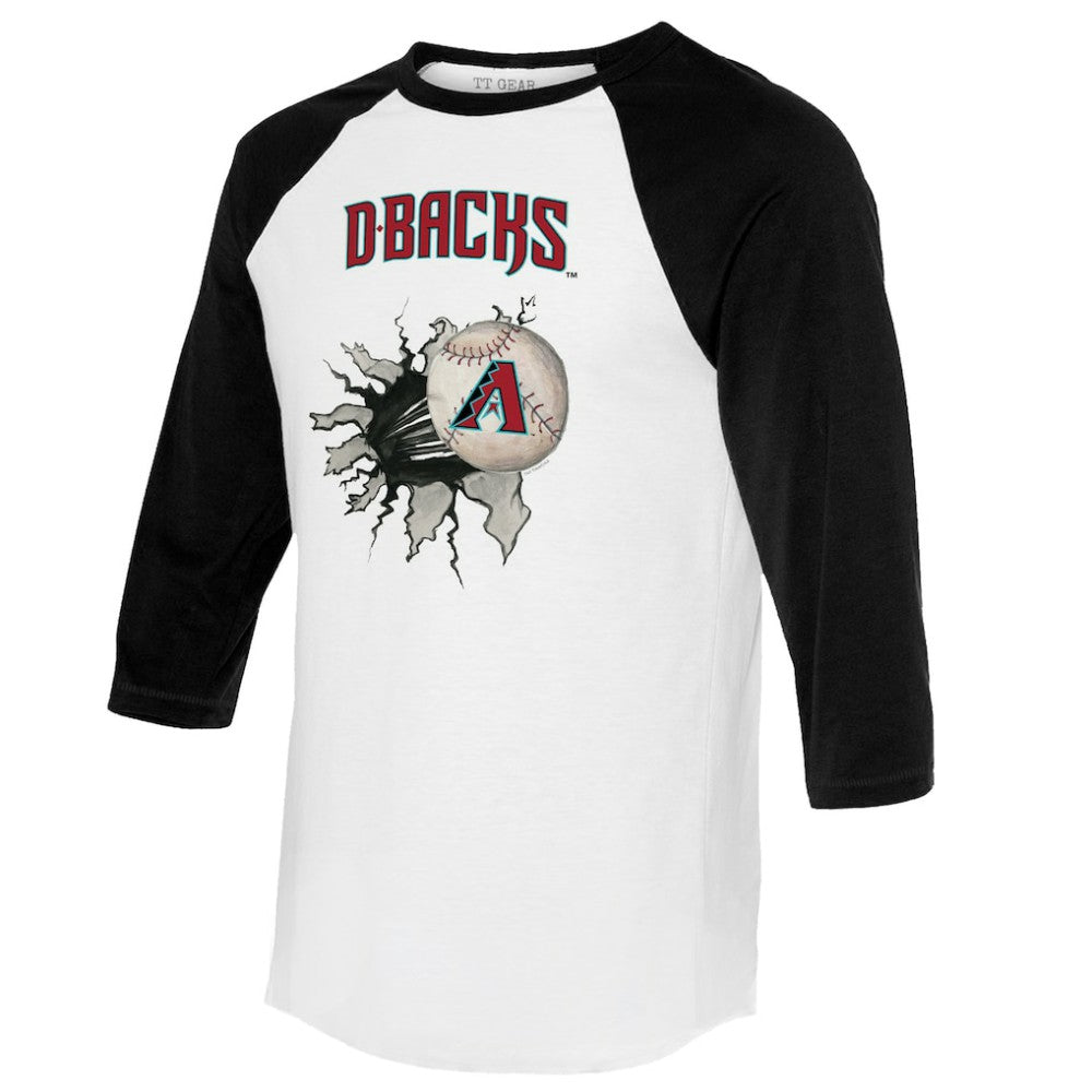 Arizona Diamondbacks Tiny Turnip Women's Baseball Tear 3/4-Sleeve Raglan T-Shirt for sale