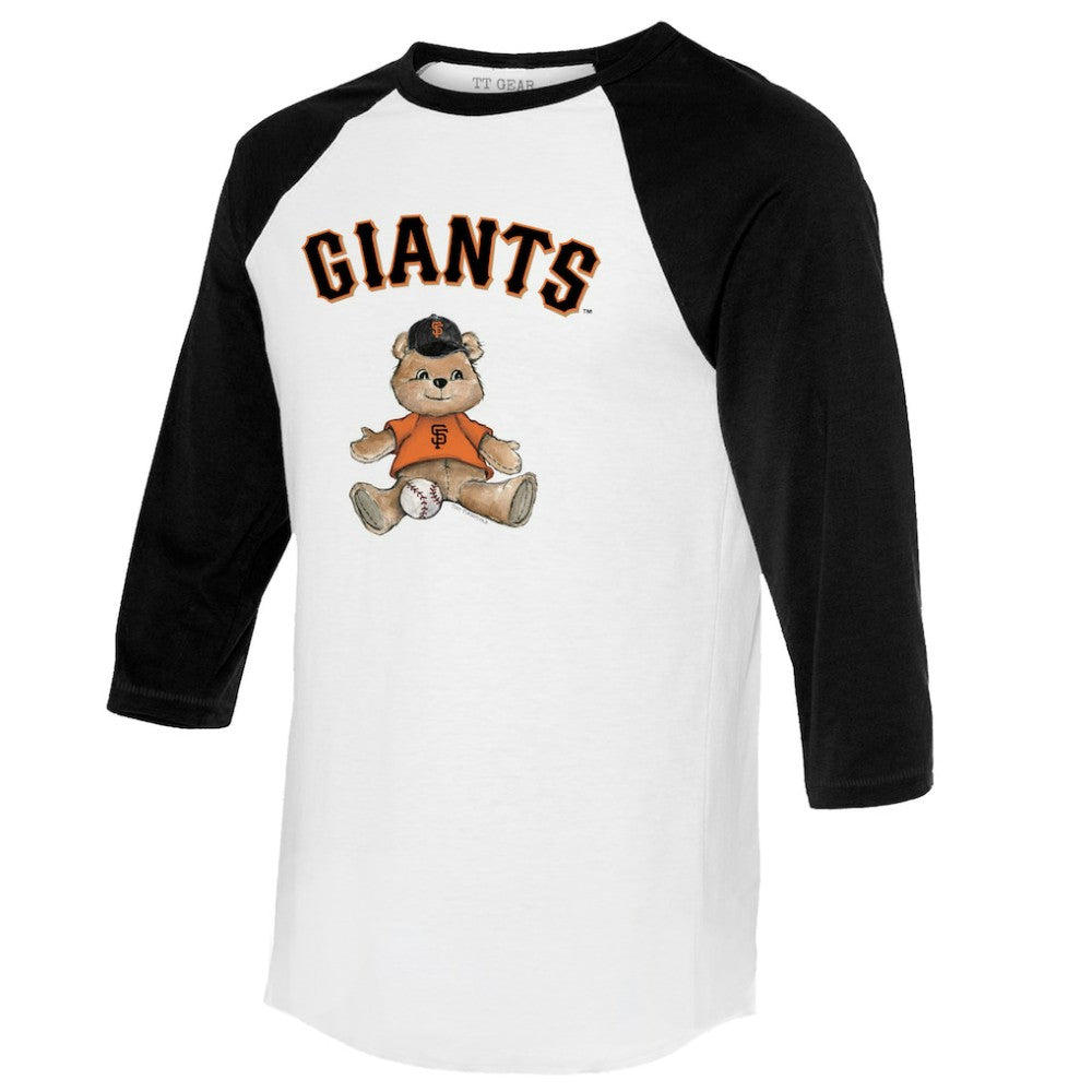 San Francisco Giants Tiny Turnip Women's Teddy Boy 3/4-Sleeve Raglan T-Shirt Sale