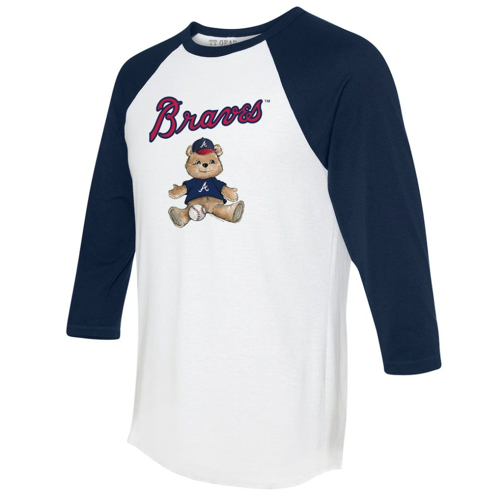 Atlanta Braves Tiny Turnip Women's Teddy Boy 3/4-Sleeve Raglan T-Shirt Online