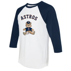 Houston Astros Tiny Turnip Women's Teddy Boy 3/4-Sleeve Raglan T-Shirt Sale