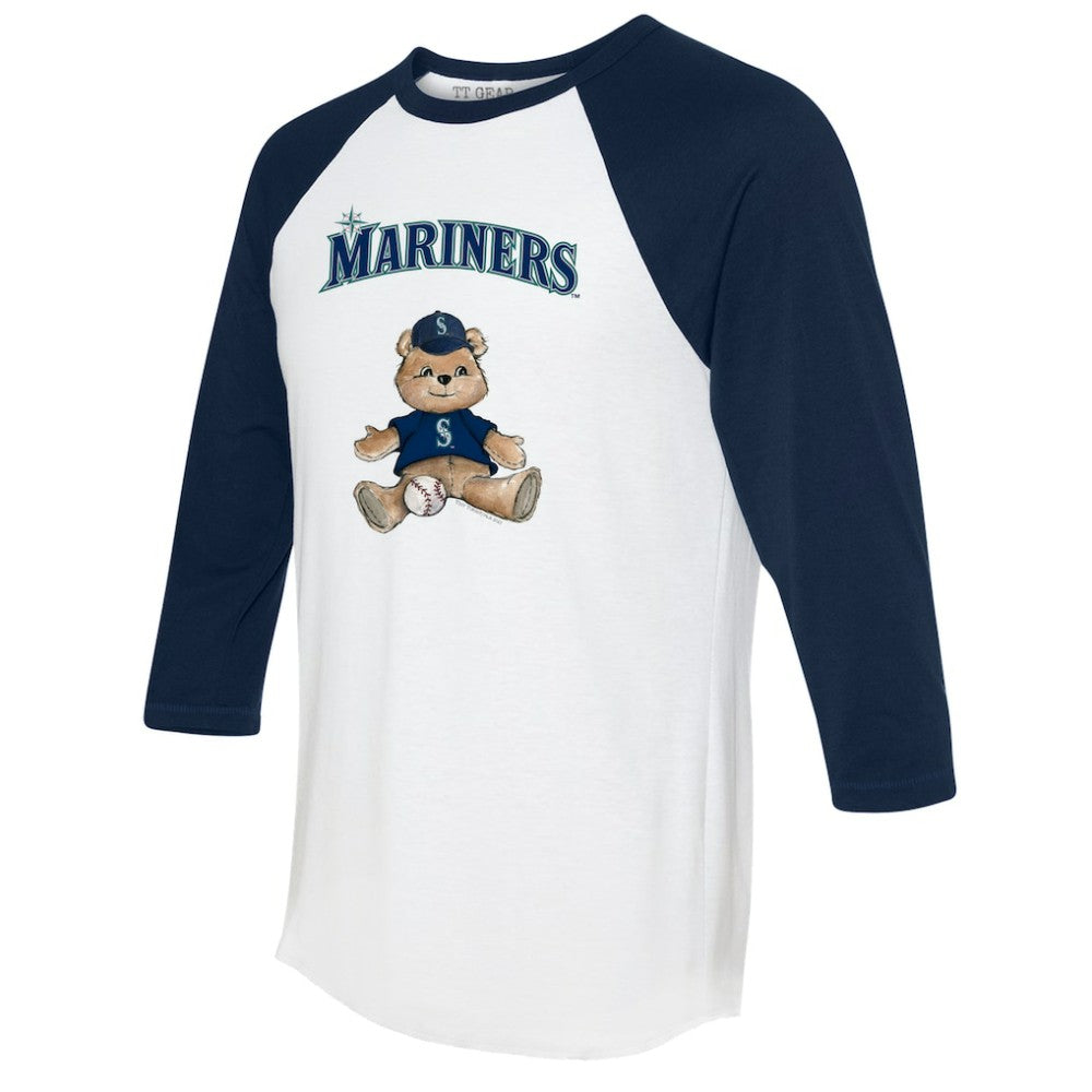 Seattle Mariners Tiny Turnip Women's Teddy Boy 3/4-Sleeve Raglan T-Shirt Discount
