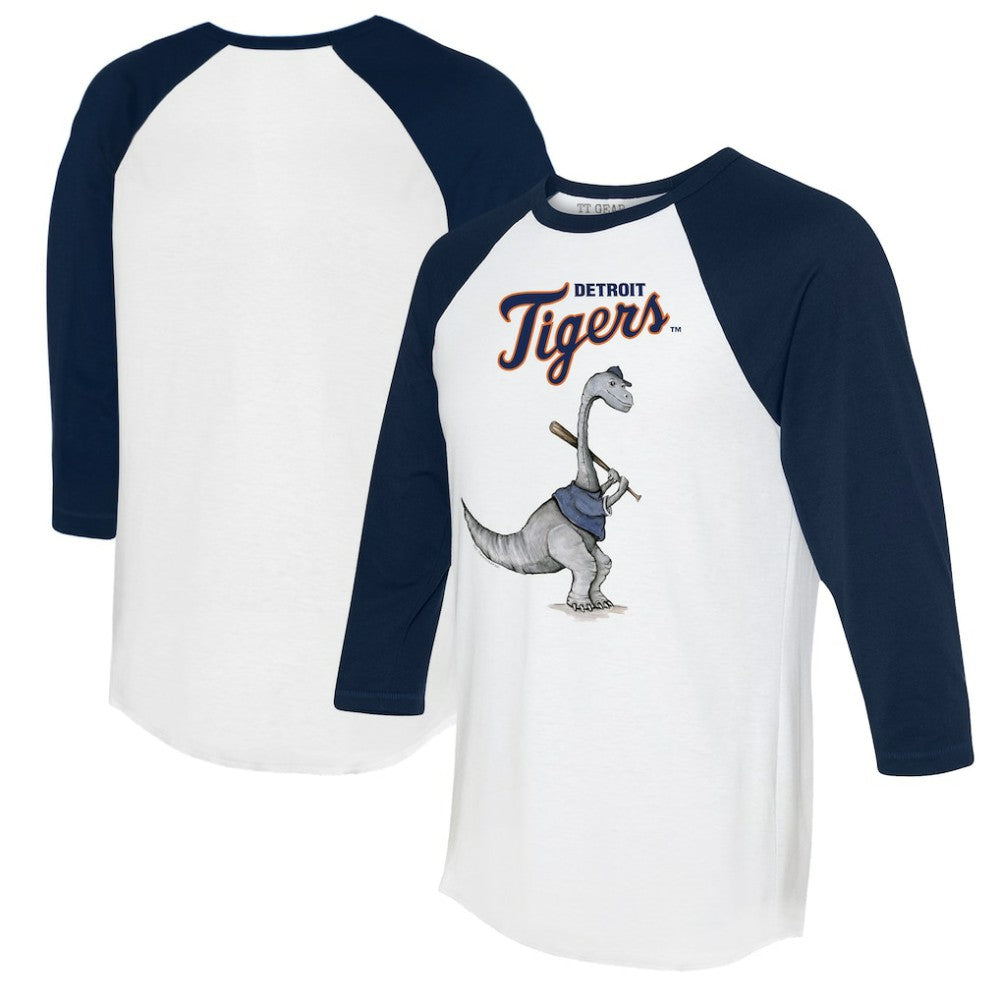 Detroit Tigers Tiny Turnip Women's Bronto 3/4-Sleeve Raglan T-Shirt Outlet