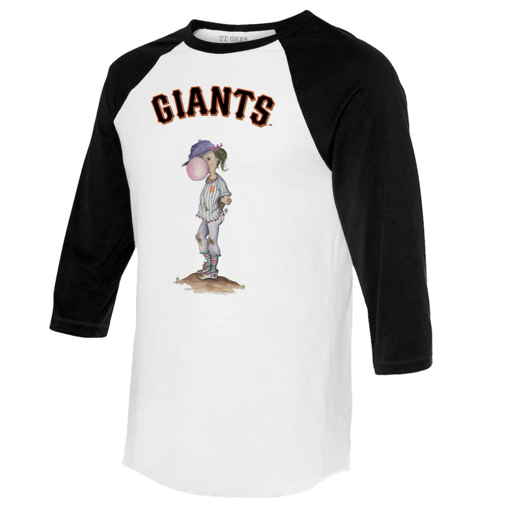San Francisco Giants Tiny Turnip Women's Bubbles 3/4-Sleeve Raglan T-Shirt Outlet