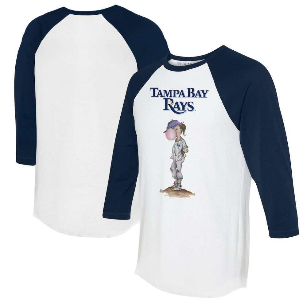 Tampa Bay Rays Tiny Turnip Women's Bubbles 3/4-Sleeve Raglan T-Shirt Sale